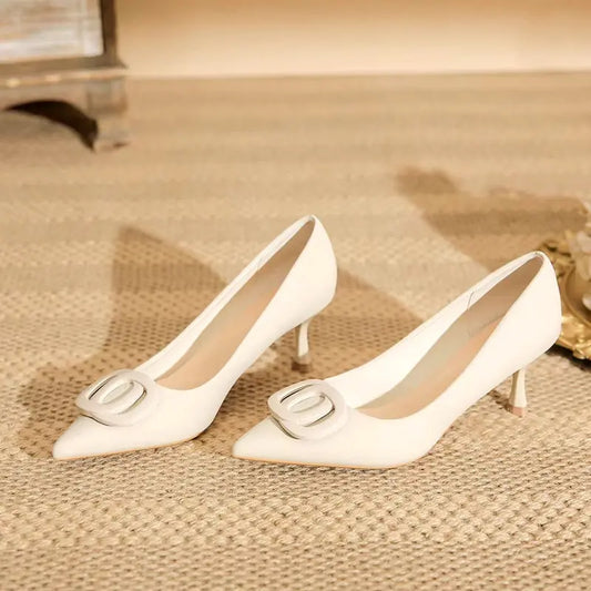 Pointed Toe Sequins Fine Heeled High Heels Elegant Sexy Ladies Sandals Wedding Shoes Banquet Shoes Women's My Store