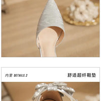 Pointed Toe Sequins Fine Heeled High Heels Elegant Sexy Ladies Sandals Wedding Shoes Banquet Shoes Women's Shoes My Store