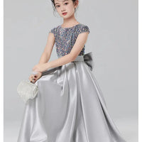 Princess Girls Evening Dress Children Shining Birthday Gift Wedding Clothes Kids Piano Party Performance Photography Costume Natalia Home Fashion Dress   Natalia Home Fashion