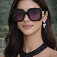 Large Frame Square Sunglasses Women's Brand Designer Fashion Sun Glasses Women Outdoor Travel Eyewear UV400