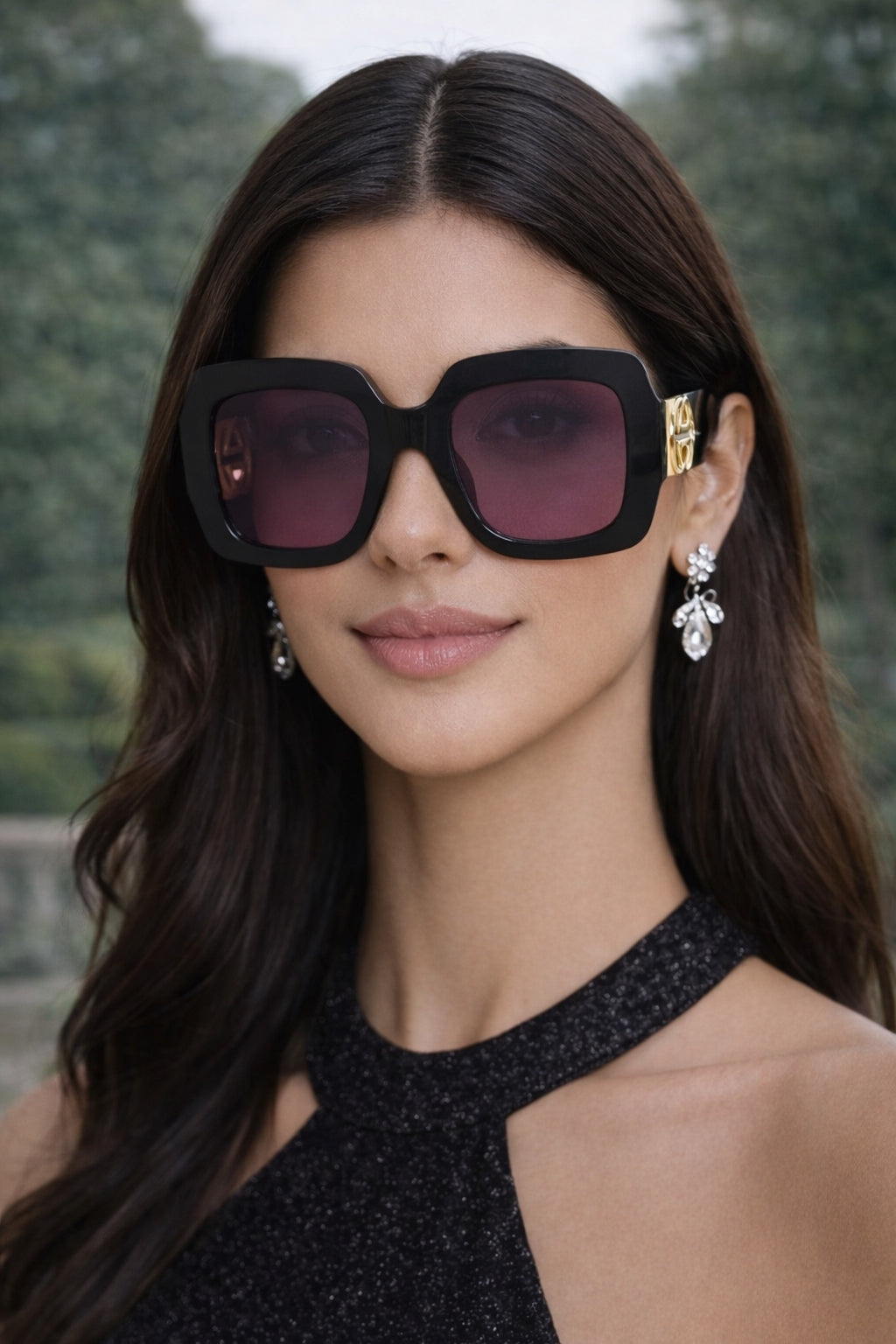 Large Frame Square Sunglasses Women's Brand Designer Fashion Sun Glasses Women Outdoor Travel Eyewear UV400