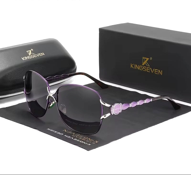 Women Metal Polarized Sunglasses Luxury Fashion Ladies Vintage Brand Designer Female Sun Glasses