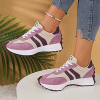 Retro Platform Women's Sneakers Summer Casual Patchwork Leather Sneakers Women's Outdoor Casual Comfort Shoes