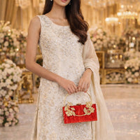 Flower Acrylic Dinner Bag, Single Shoulder, Oblique Cross, Wedding Banquet Handbag