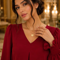 Fashion Simple Solid Color Pullover Shirt Women Loose V-neck Flared Sleeve Shirts Top Female Elegant Commuting Clothing