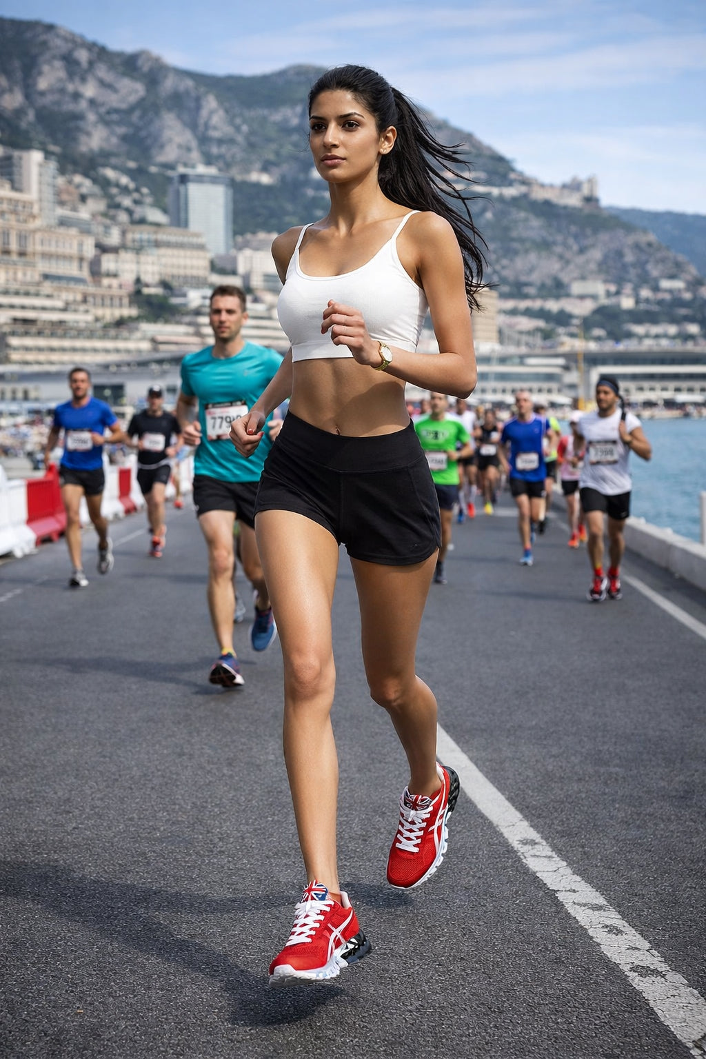 Women's Wear-resistant Cushioning Thick-soled Fitness Sneakers Outdoor Breathable Running Shoes for Women