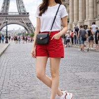 Women's Breathable Mesh Sports Shoes Thick Bottom Casual Flat Platform Sneakers round Toe Mid Heel Cross Buckle