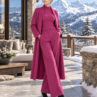 3 Piece Women Cardigan Fashion Knitted Pant Set Ladies Sweater Suit Vintage Fashion Ladies Natalia Home Fashion    Natalia Home Fashion