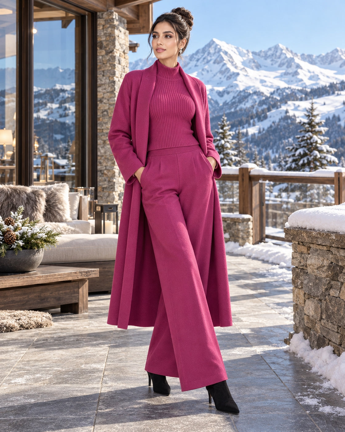 3 Piece Women Cardigan Fashion Knitted Pant Set Ladies Sweater Suit Vintage Fashion Ladies Natalia Home Fashion    Natalia Home Fashion
