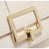 Luxury Two-Layer Cow Leather Handbag Women's Trendy Chain Crossbody Phone Bag Single Shoulder Bag Neutral Minimalist Style