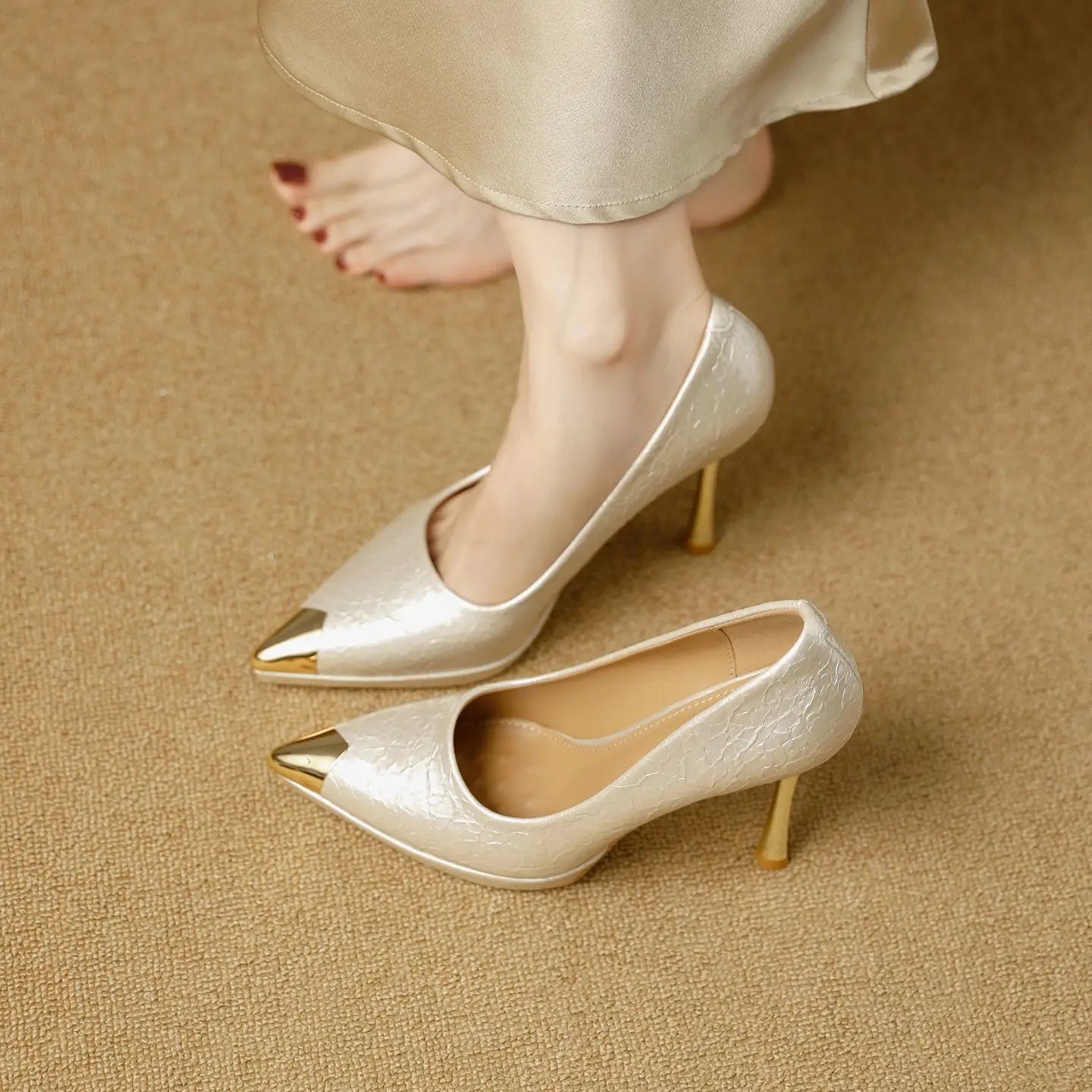 Elegant Heel Women's Shoes Party Style Comfortable Waterproof Platform Hollow out Design Fashion