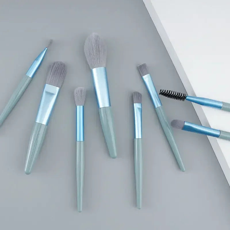 8Pcs Portable Makeup Brush Eyeshadow Foundation Blending Make up Soft Fluffy Cosmetics Concealer Makeup Brush Make Up Supplies