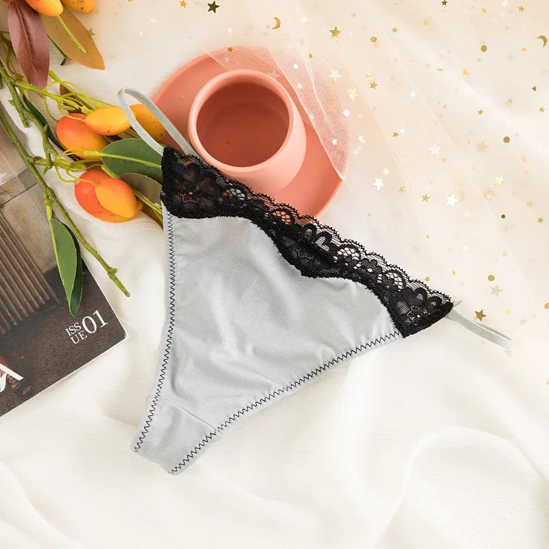 Lace Girls G string Sexy Panties Women Underwear Briefs Hollow Out Thong High Quality Seamless Underpants Lingerie Intimates