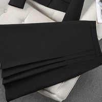 Fashion Office Half Skirt Set for Women Slim Fit Long Sleeved Single Row Two Button Half Skirt Two Piece Set