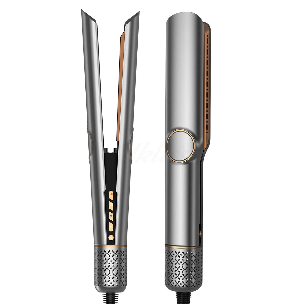 2-in-1 High Speed Ceramic Hot Airflow Hair Straightener Blow Dryer LED Display Electric Wet-to-Dry Natalia Home Fashion    Natalia Home Fashion