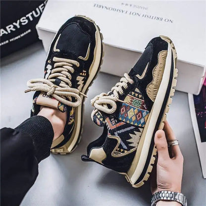 Dad Style women's Outdoor Running Shoes Thick Bottom Anti-Slip Wear-Resistant Youth Versatile Trendy Shoes