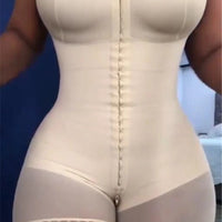 Shapewear High Compression Bodysuit Girdles with Brooches Bust for Daily and Post-Surgical Use Slimming Sheath Belly Women