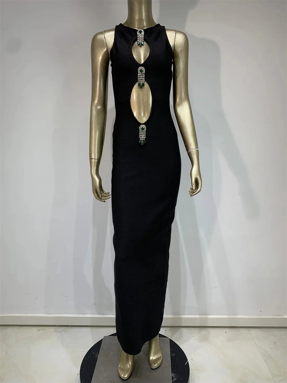 Sexy Cross-Border Dress with Hole Party Gown Wraparound Skirt Women's Fashion Clothing Dress