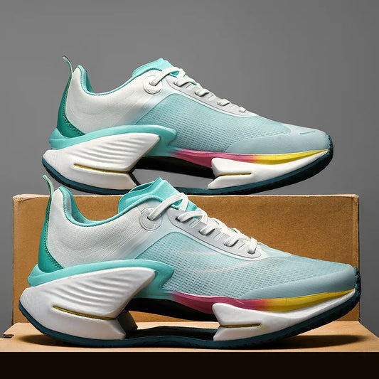 High-Quality Carbon Plate Running Shoes for women Breathable Lightweight Shock Absorption Sports Sneakers