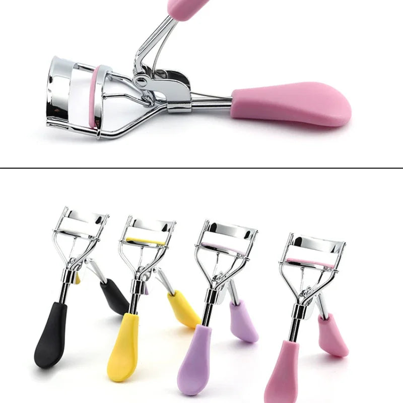 Eyelash Curler Wide-angle Partial Curling Lash Curlers Rubber Lashes Pad Beginners Fake False Eyelashes Aid Styling Makeup Tools