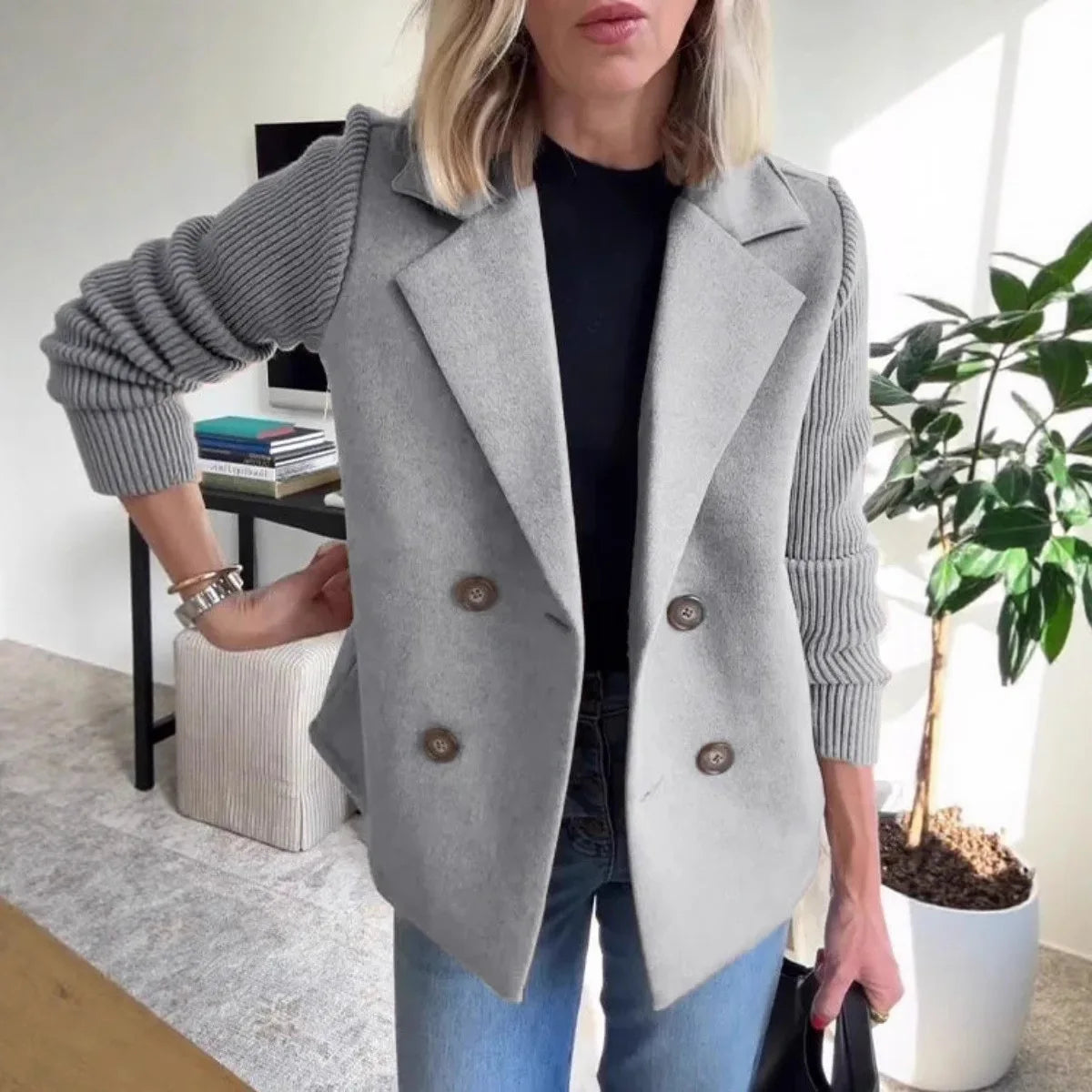 Solid Casual Loose Jacket Coats For Women Vintage Women's Jackets Overcoat Autumn Female Coat Outer wears Tops - Natalia Home Fashion