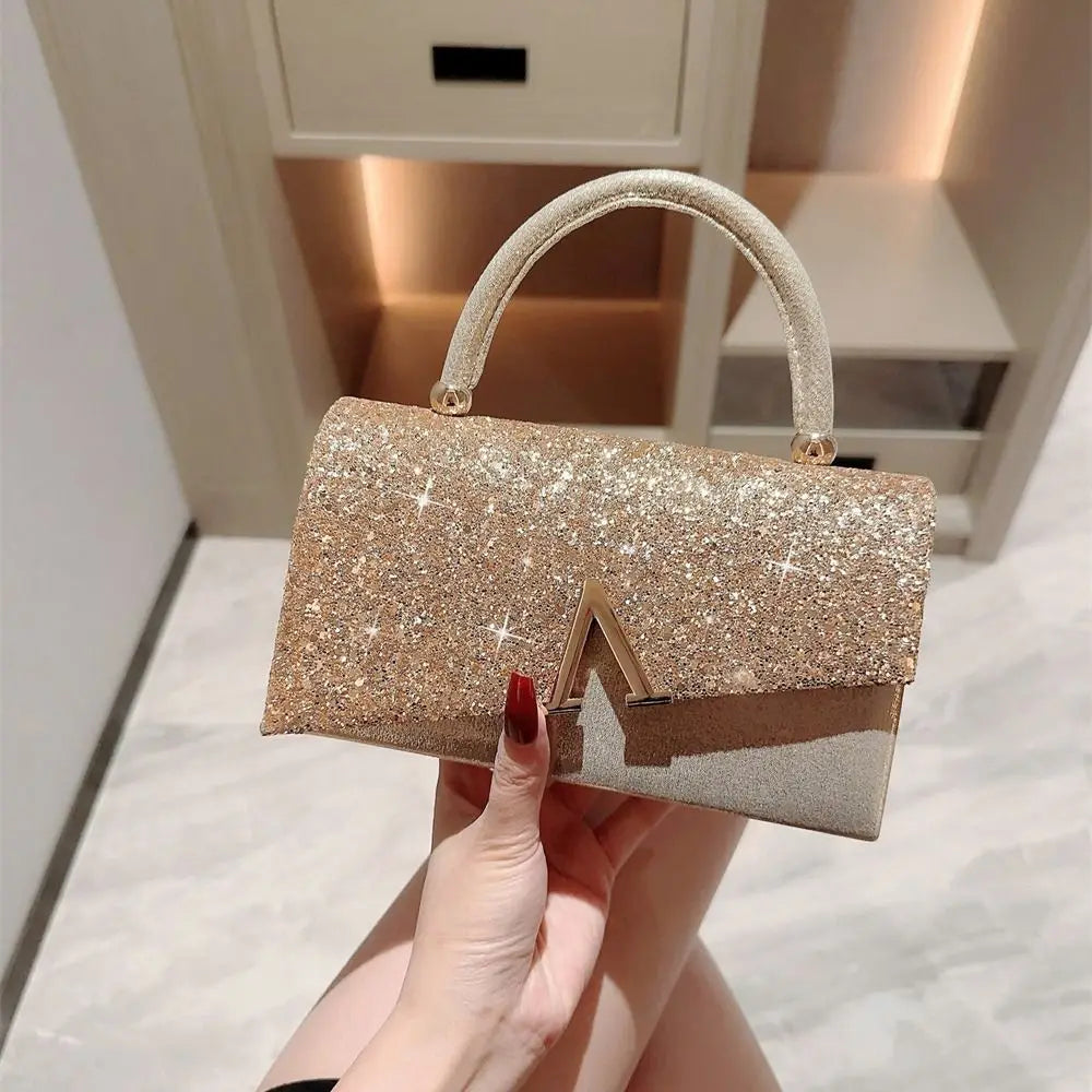 Sequin Evening Bag Women Elegant Fashion Banquet Clutch Chain Shoulder Bags Luxury Purse Female Wedding Party Handbags