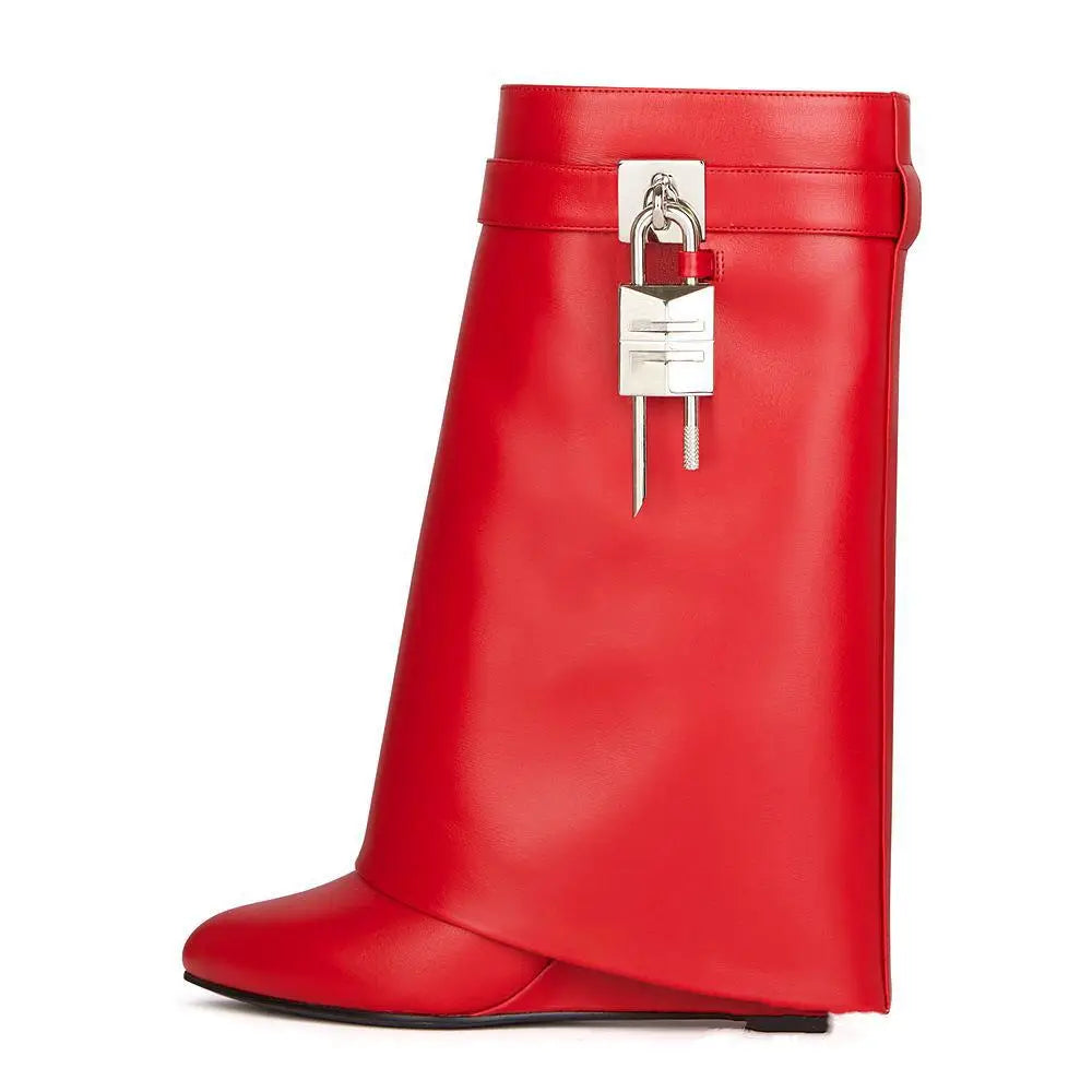 High Heel Zipper Short Boots Women round Head Ultra Thin Rubber Outsole Fashionable Solid Color Uppers - Natalia Home Fashion