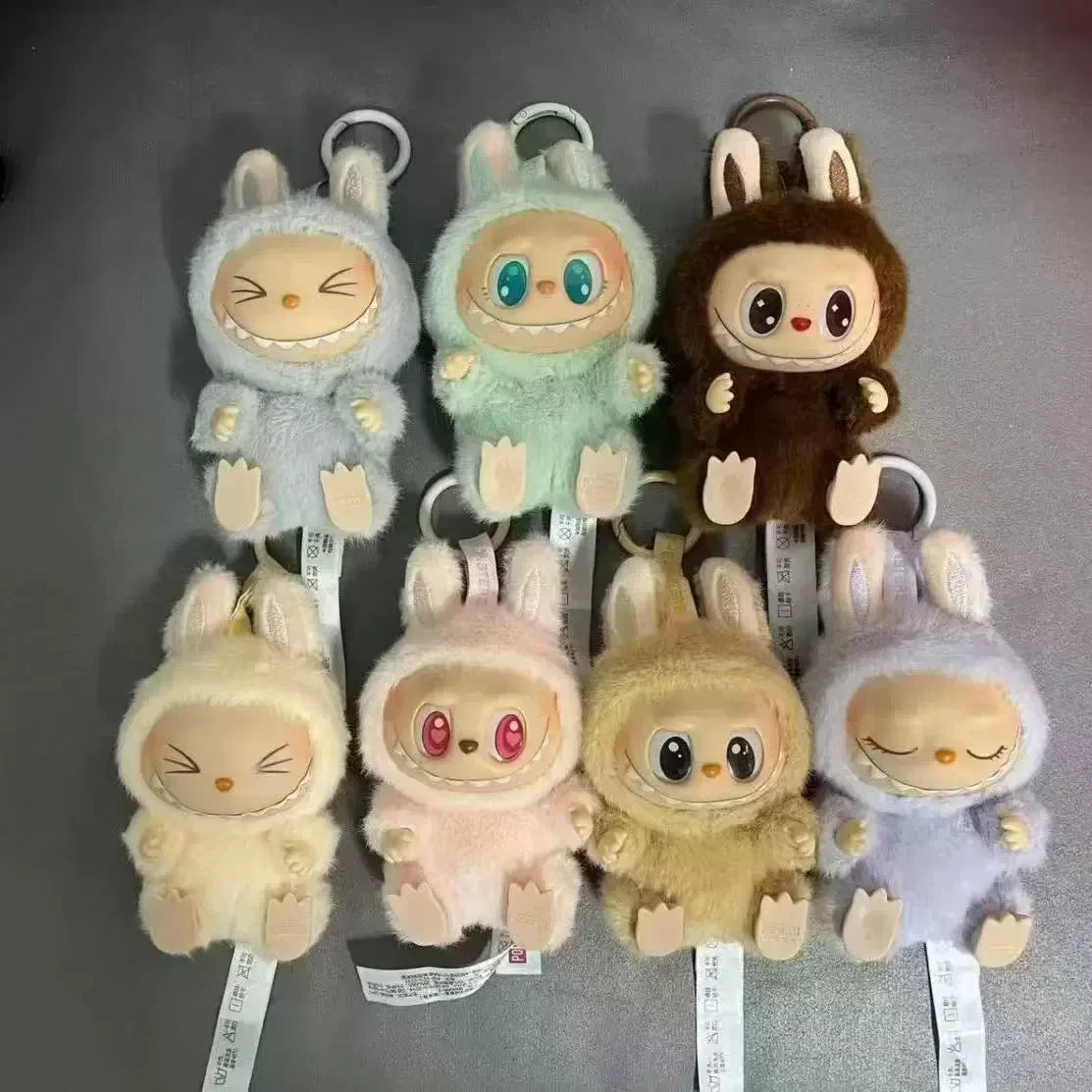 Labubu Spot Pop Mart Gift Rabb Vinyl Doll Keychain Blind Box Toys for Kids Birthday for Girlfriend Valentine Gift
