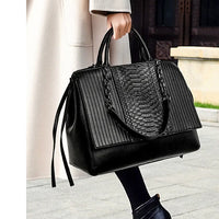 Fashionable Crocodile Pattern Tote Bag Women's Large Capacity Handbag High-End Feel Shoulder Bag Cross-Border New Model