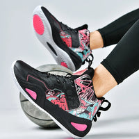 Professional Basketball Shoes Women Anti Slip Cushioning Wear Resistant Breathable Sneakers Outdoor Training Teen Athletic Shoes