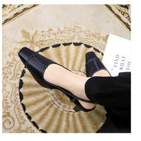 Design Shallow Women Pumps Pointed Toe Sling backs Sandals Elegant Office Work Thin High Heels Shoe Retro Shoes Women