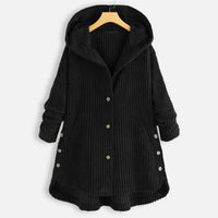 Fashionable Casual Cotton Jacket Women's Coat Hooded Corduroy Women's Clothing Hoodie Sweatshirt - Natalia Home Fashion