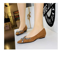 New Spring Crystal Women Mary Jane Shoes Fashion Shallow Slip on Elegant Party Dress Low Heel Shoes