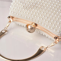 Elegant Pearl Evening Bags For Women Luxury Vintage Dinner Bags Party Wedding Clutch Chain Pearl Purse Handbags