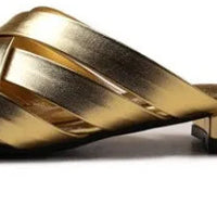 Hollow Woven Pointed Cool Slippers Women's Summer Thick Heel Outer Wear Bag Head Half Slippers Women Sandals