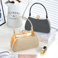Stylish Simple Sparkling Full Diamond Handbag Temperament Shoulder Sparkling Diamond Crossbody - Simple Yet Stylish Banquet Bag