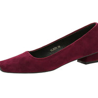 Women Fashion Style Quality Square Toe Low Heel Pumps Lady Prom Suede Shallow Mouth Thick High OL Single Shoes