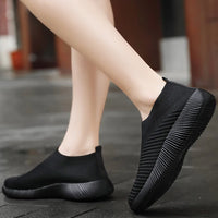 Women Shoes Breathable Flats Elastic Flat Shoes For Women Sneakers Spring Summer Footwear Lightweight Sports Shoes