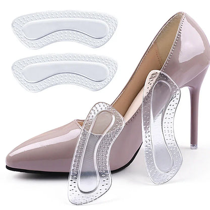 GEL Heel Protectors Women Silicone Cushion Foot Care Products Non Slip Shoe Pads for High Heels Adjustable Size Insoles