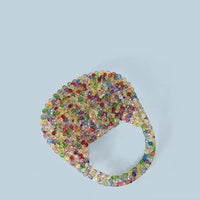 New Light Luxury and High-End Hand-Beaded Mini Bead Bag Shiny Portable Banquet Bag - Natalia Home Fashion