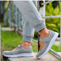 Fashion Women's Sneaker Comfortable Ladies Shoes Mesh Fabric Sneaker Women Platform Tennis Casual Sneaker Woman