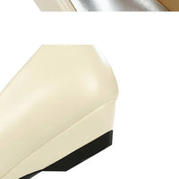 Pointed End Low Heeled Shoes Women Wedges Bowknot Low Heels Pumps Elegant Banquet Shoe Kitten Heels Ladies Shoes