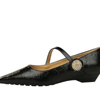 Spring Women's Shoes Classic Style Fashion Pointed Toe Daily Commuter Women's Mary Jane Party Ladies Shoes