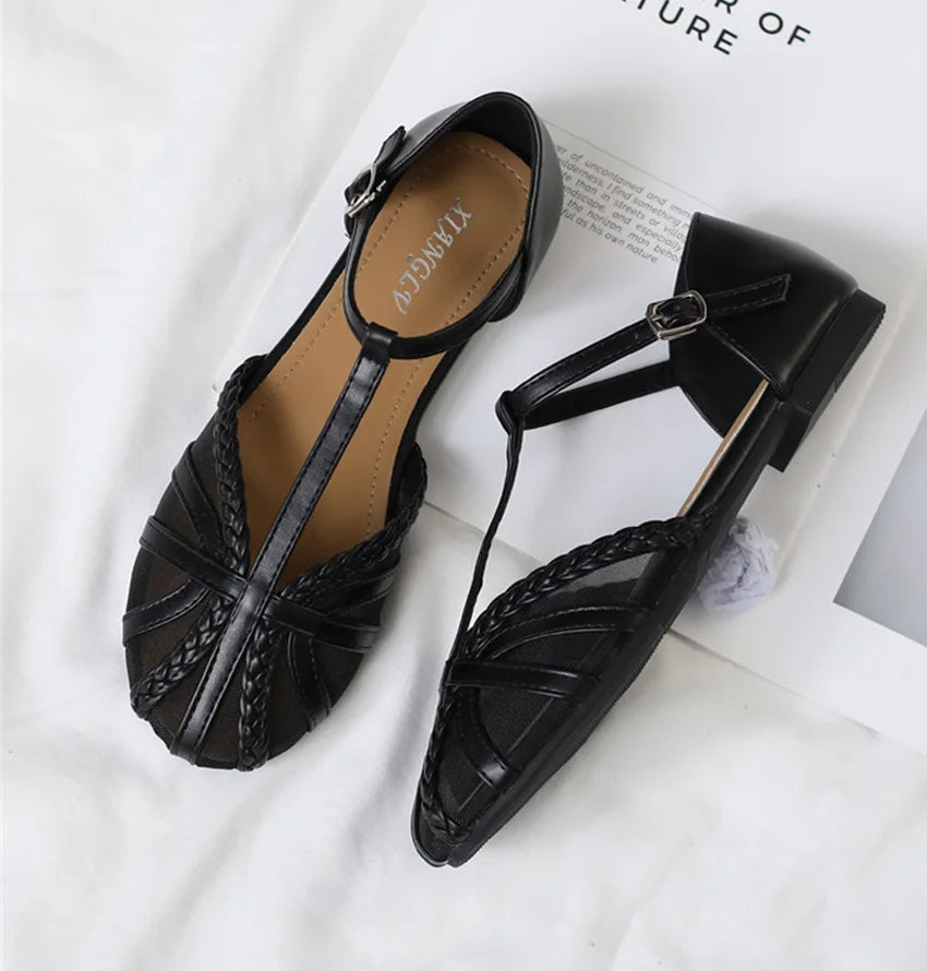 Designer Roman Flats Sandals Women Summer New Gladiator Low Heel Women Sandals