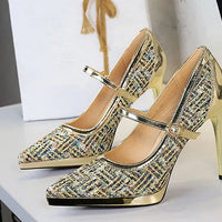 French Style Pointed Sexy High Heels for Women Thin Heels and Shallow Mouth Single Shoes