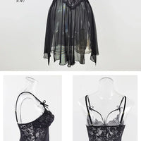 Nightgown Sleepwear Women's Clothing Home wear Suspenders Lace Sexy Comfortable Casual Embroidery Fashion Breathable Loose Fit