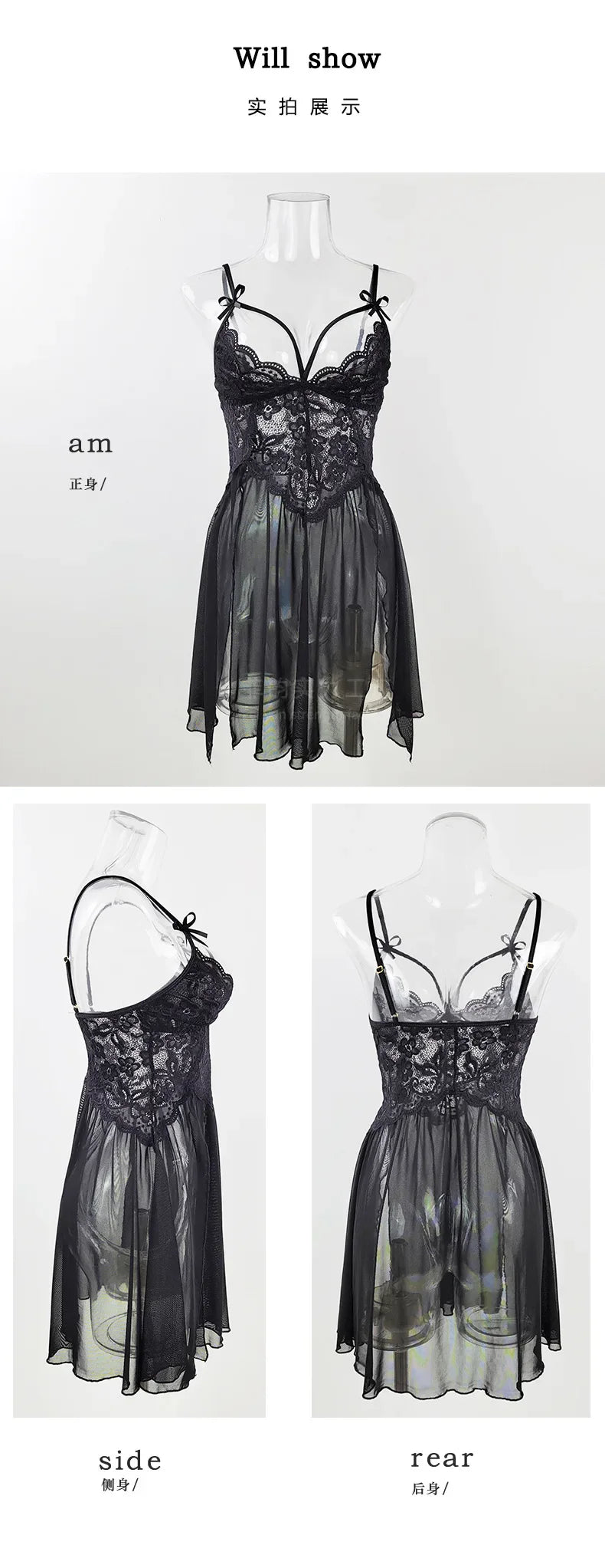 Nightgown Sleepwear Women's Clothing Home wear Suspenders Lace Sexy Comfortable Casual Embroidery Fashion Breathable Loose Fit