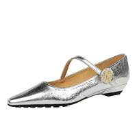 Spring Women's Shoes Classic Style Fashion Pointed Toe Daily Commuter Women's Mary Jane Party Ladies Shoes