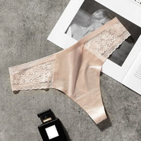 Women ruffles Underwear Invisible Seamless T Panties G-String Female Sexy Thongs Intimates Lingerie Ladies Briefs
