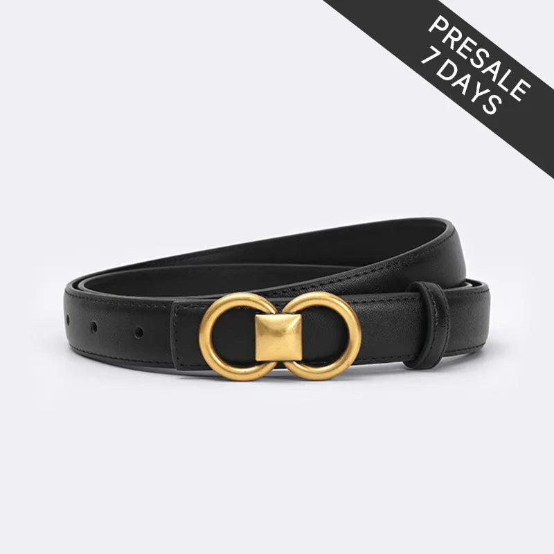 BEAUTODAY Belt Women Cow Leather Solid Color Symmetrical Buckle Waistband Jeans Dress 2024 Ladies Accessories Handmade 91102 Natalia Home Fashion   95cm-black-CHINA Natalia Home Fashion